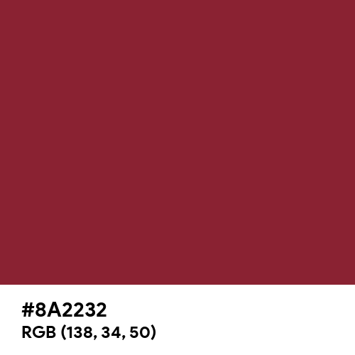 Antique Ruby (Hex code: 8A2232) Thumbnail