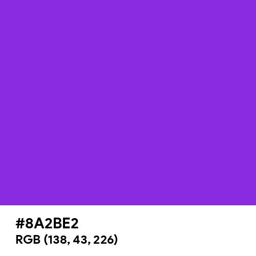 Blue-Violet (Hex code: 8A2BE2) Thumbnail