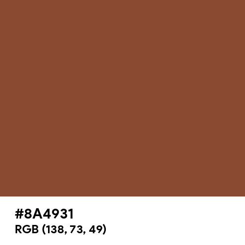 Copper Brown (Hex code: 8A4931) Thumbnail