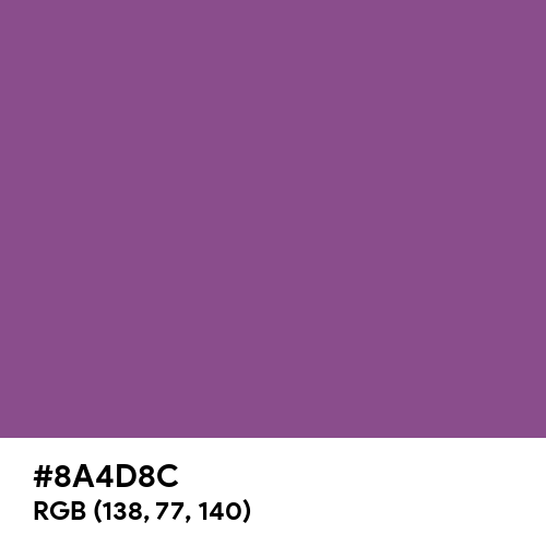 Razzmic Berry (Hex code: 8A4D8C) Thumbnail