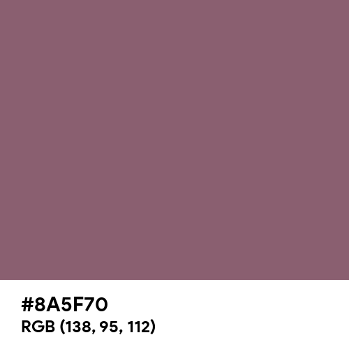 Mauve Taupe (Hex code: 8A5F70) Thumbnail