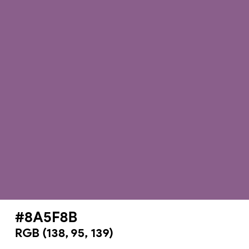 French Lilac (Hex code: 8A5F8B) Thumbnail