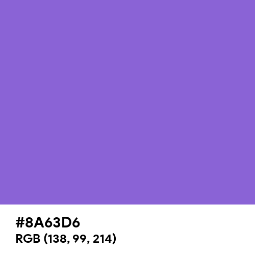 Medium Purple (Hex code: 8A63D6) Thumbnail