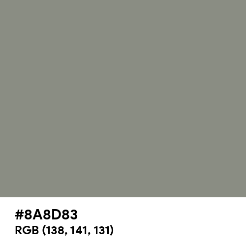 Middle Grey (Hex code: 8A8D83) Thumbnail