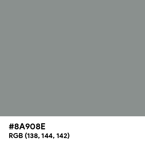 Philippine Gray (Hex code: 8A908E) Thumbnail