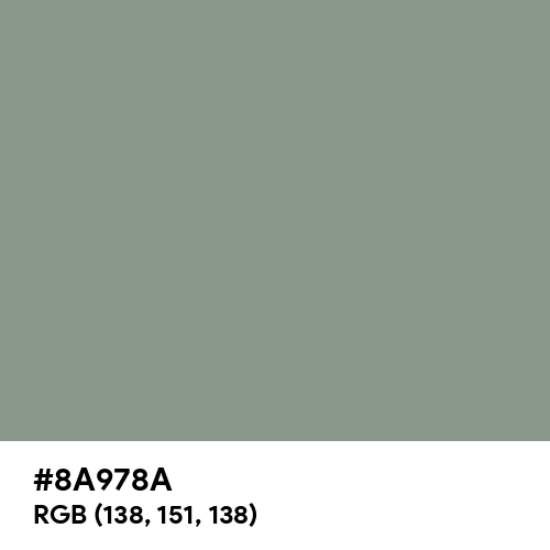 Philippine Gray (Hex code: 8A978A) Thumbnail