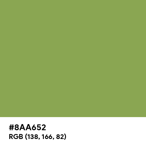 Moss Green (Hex code: 8AA652) Thumbnail