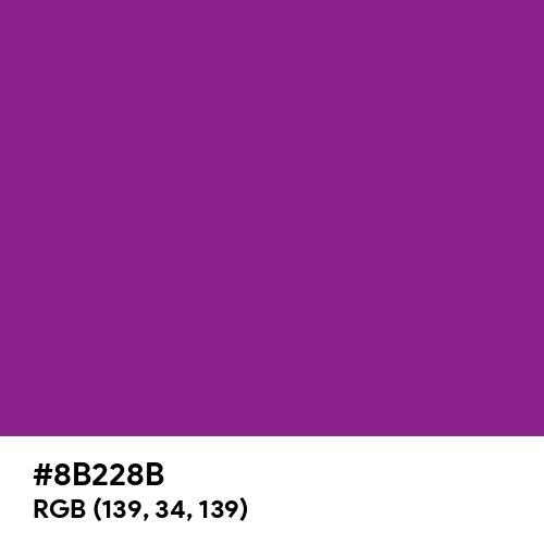 Maximum Purple (Hex code: 8B228B) Thumbnail