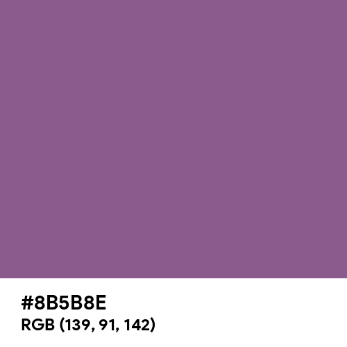 French Lilac (Hex code: 8B5B8E) Thumbnail