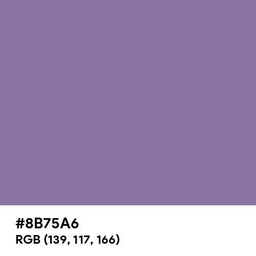 Purple Mountain Majesty (Hex code: 8B75A6) Thumbnail
