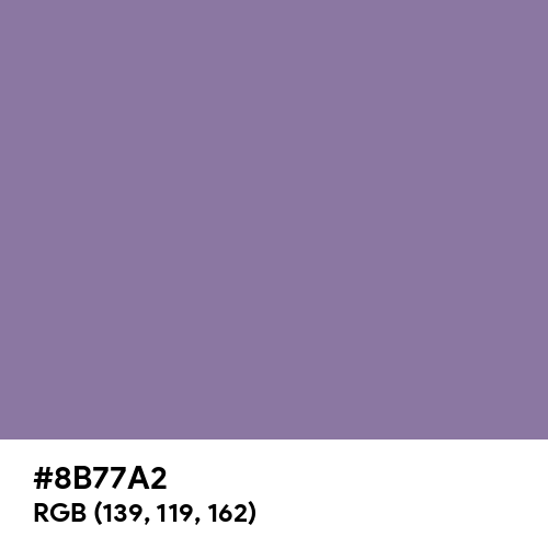 Purple Mountain Majesty (Hex code: 8B77A2) Thumbnail