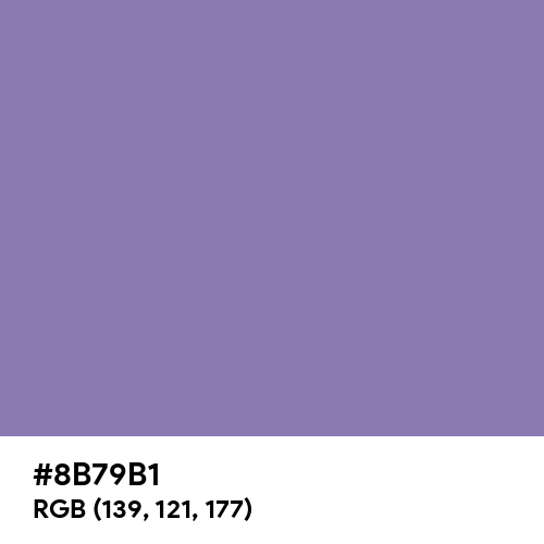 Paisley Purple (Hex code: 8B79B1) Thumbnail