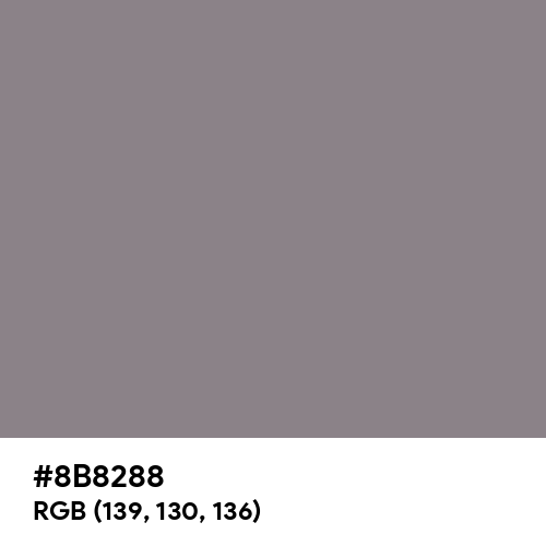 Taupe Gray (Hex code: 8B8288) Thumbnail
