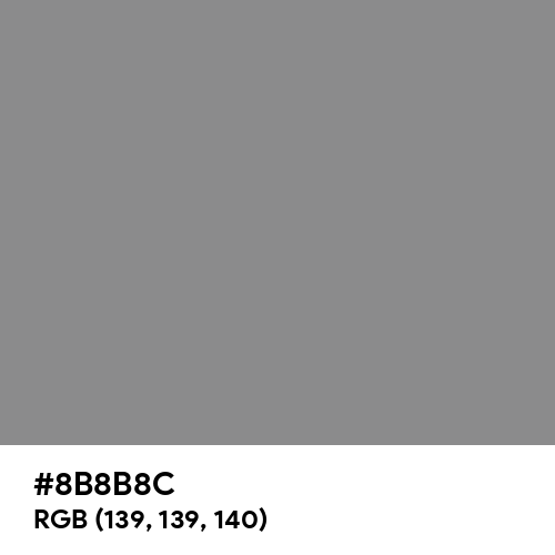 Philippine Gray (Hex code: 8B8B8C) Thumbnail