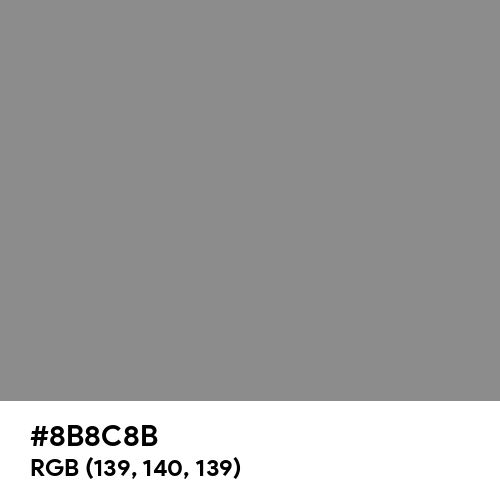 Philippine Gray (Hex code: 8B8C8B) Thumbnail
