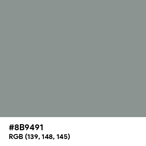 Philippine Gray (Hex code: 8B9491) Thumbnail