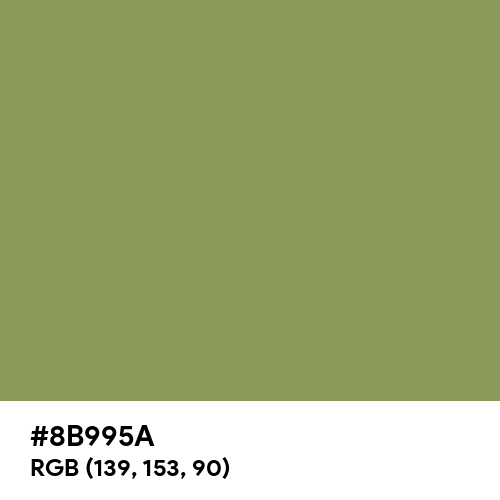 Moss Green (Hex code: 8B995A) Thumbnail