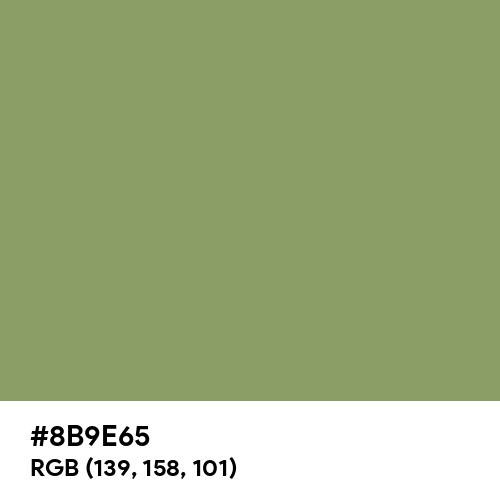 Moss Green (Hex code: 8B9E65) Thumbnail