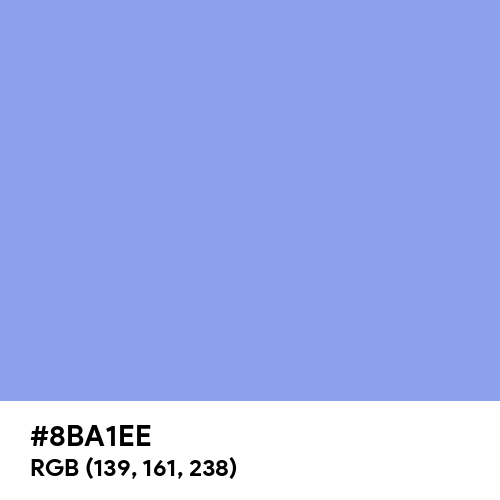 Light Cobalt Blue (Hex code: 8BA1EE) Thumbnail
