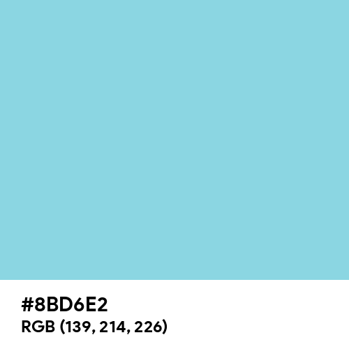 Fresh Blue (RAL Design) (Hex code: 8BD6E2) Thumbnail