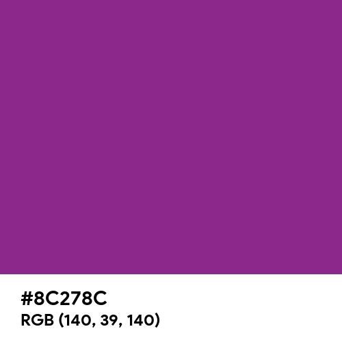 Royal Fuchsia (Hex code: 8C278C) Thumbnail