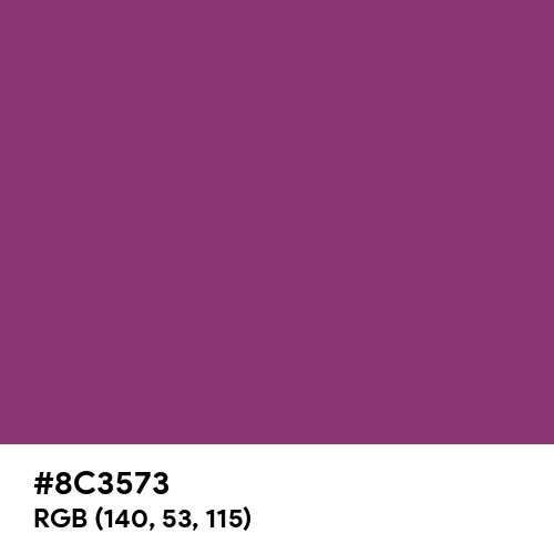 Purple Wine (Pantone) (Hex code: 8C3573) Thumbnail