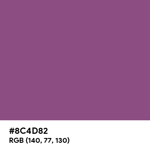 Razzmic Berry (Hex code: 8C4D82) Thumbnail
