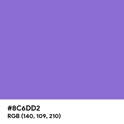 Dark Pastel Purple (Hex code: 8C6DD2) Thumbnail