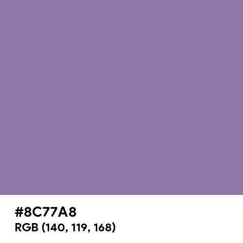 Purple Mountain Majesty (Hex code: 8C77A8) Thumbnail