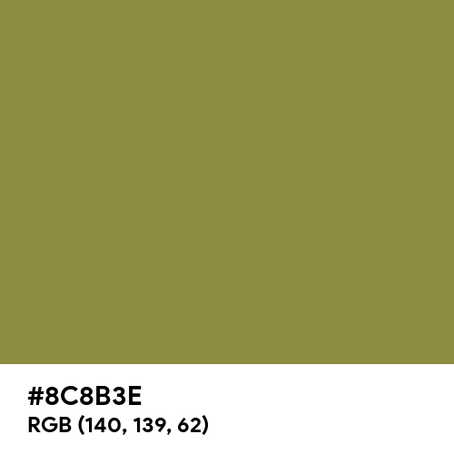 Old Moss Green (Hex code: 8C8B3E) Thumbnail