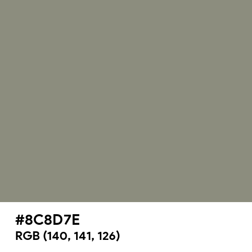 Middle Grey (Hex code: 8C8D7E) Thumbnail