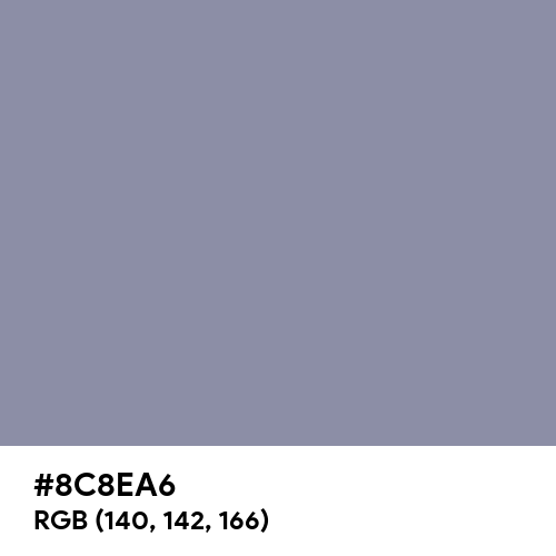 Cool Grey (Hex code: 8C8EA6) Thumbnail