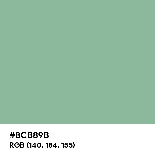 Dark Sea Green (Hex code: 8CB89B) Thumbnail