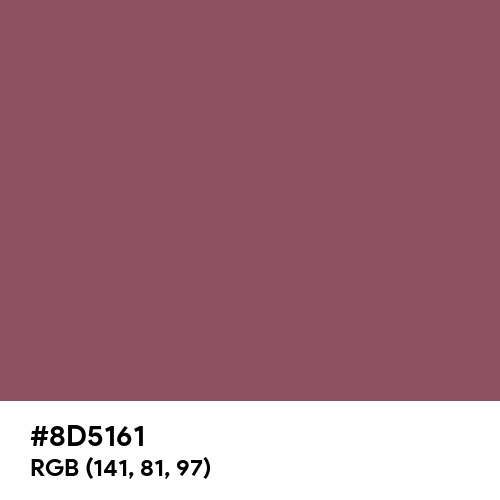 Rose Taupe (Hex code: 8D5161) Thumbnail