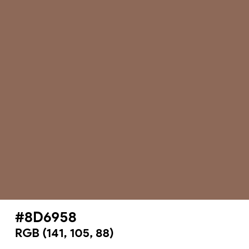 Pastel Brown (Hex code: 8D6958) Thumbnail