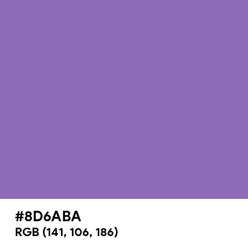Middle Blue Purple (Hex code: 8D6ABA) Thumbnail