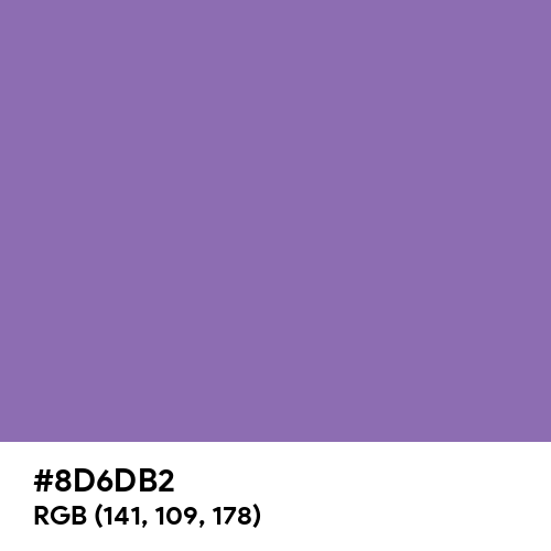 Middle Blue Purple (Hex code: 8D6DB2) Thumbnail