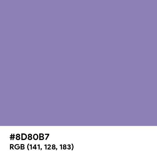 Lavender Purple (Hex code: 8D80B7) Thumbnail