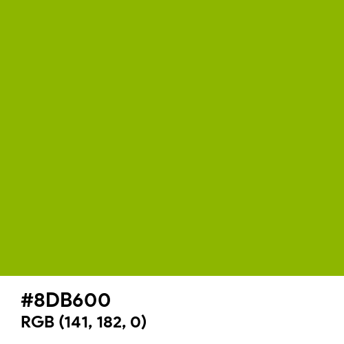 Apple Green (Hex code: 8DB600) Thumbnail