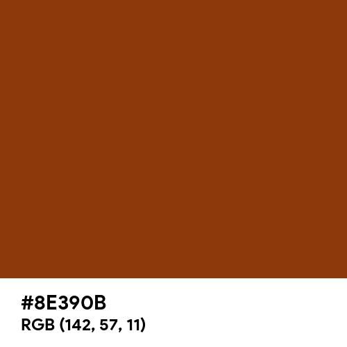 Intense Brown (Hex code: 8E390B) Thumbnail