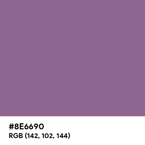 French Lilac (Hex code: 8E6690) Thumbnail