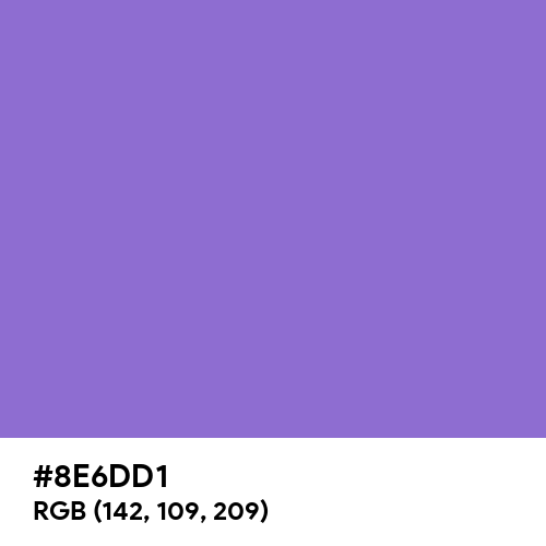 Dark Pastel Purple (Hex code: 8E6DD1) Thumbnail