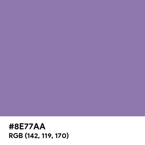 Purple Mountain Majesty (Hex code: 8E77AA) Thumbnail