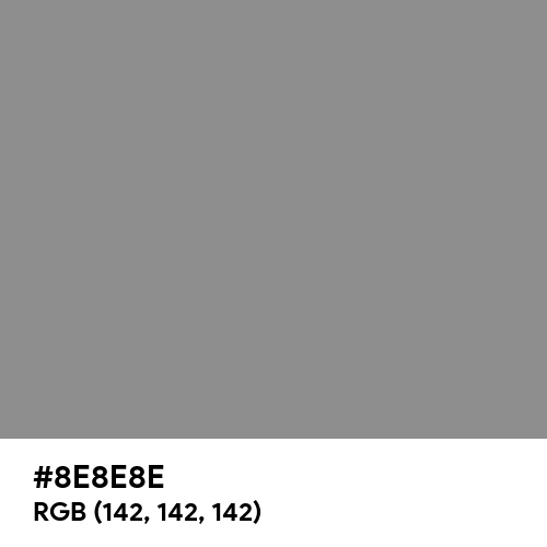 Philippine Gray (Hex code: 8E8E8E) Thumbnail