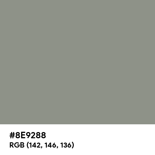 Philippine Gray (Hex code: 8E9288) Thumbnail