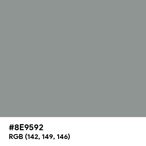 Philippine Gray (Hex code: 8E9592) Thumbnail