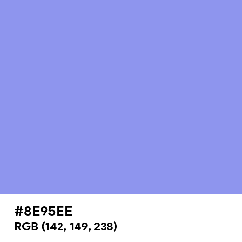 Light Cobalt Blue (Hex code: 8E95EE) Thumbnail
