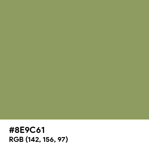 Moss Green (Hex code: 8E9C61) Thumbnail