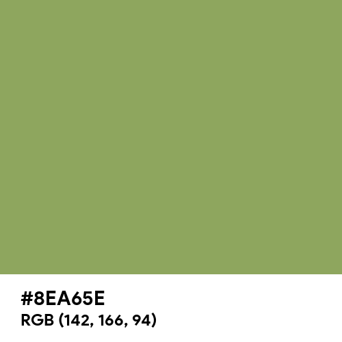 Moss Green (Hex code: 8EA65E) Thumbnail