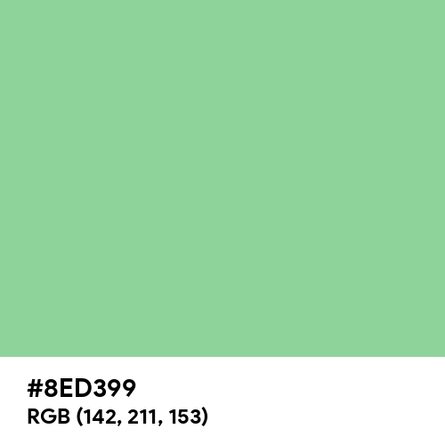 Romantic Green (Hex code: 8ED399) Thumbnail